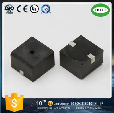 뜨거운 판매 18mm 10V 정사각형 SMD 피에조 부저 자기 부저